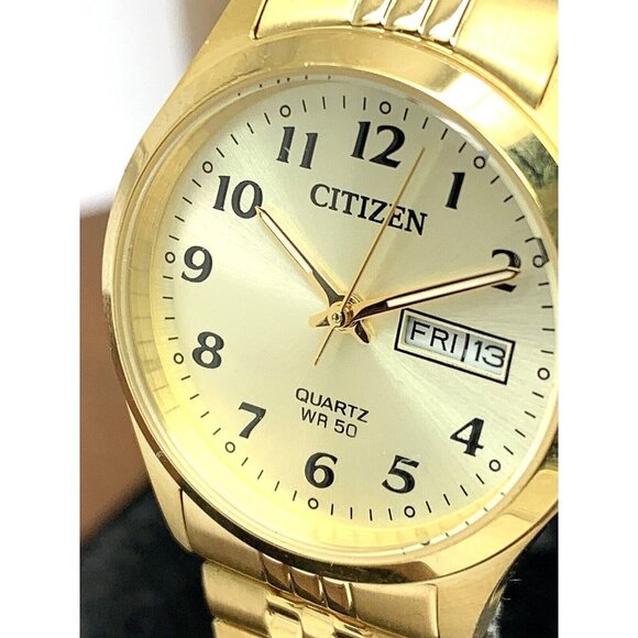 Citizen Women's Watch EQ2002-91P Quartz Gold Dial Petite 26mm Expansion … - Picture 1 of 13